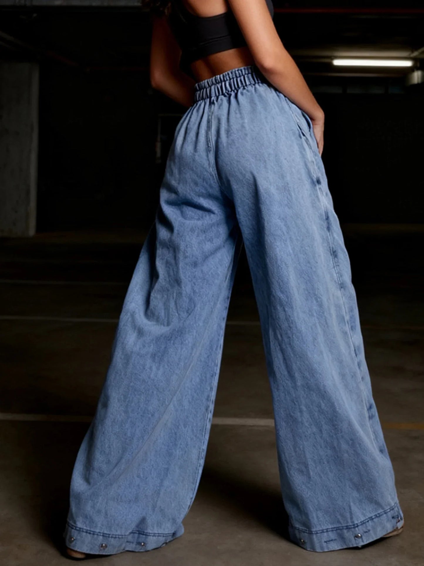 The Uptown Harem Denim Trousers