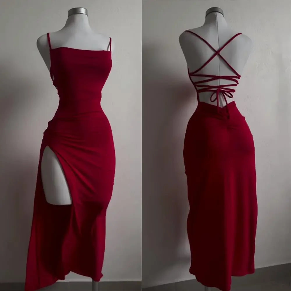 The Ibiza Halter Bodycon Mini Dress from the After Dark at Lavishly Me