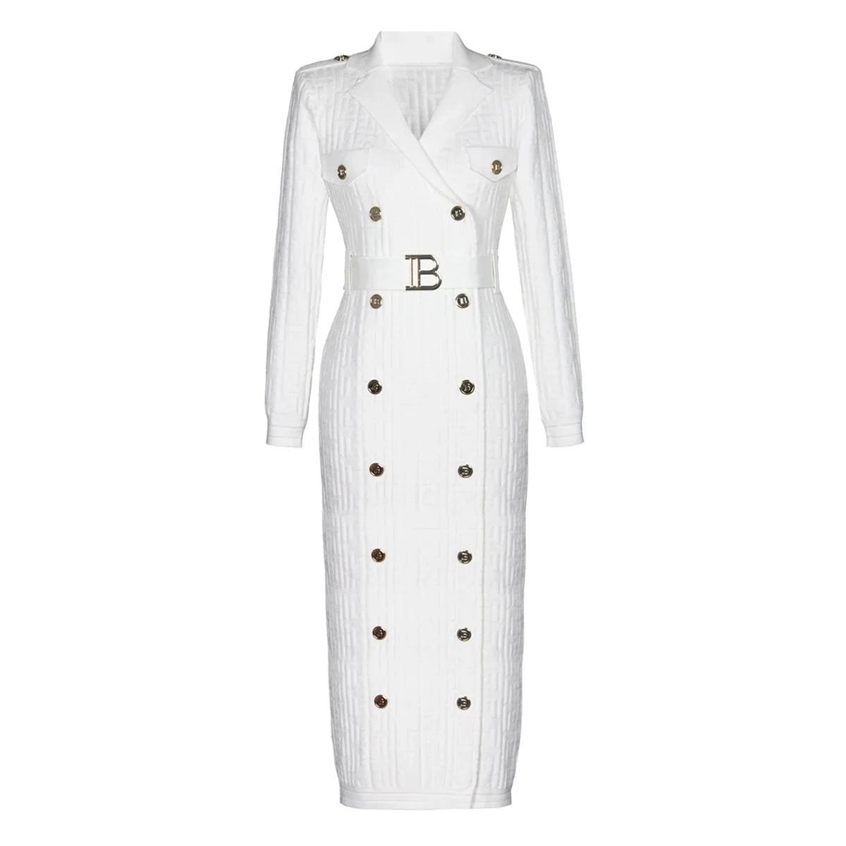 The Beaumont Double-Breasted Longline Dress from the Lavishly Me Edit at Lavishly Me