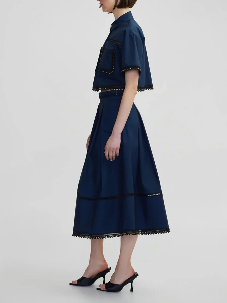 The Kensington Collared Skirt Set from the Everyday Luxe at Lavishly Me
