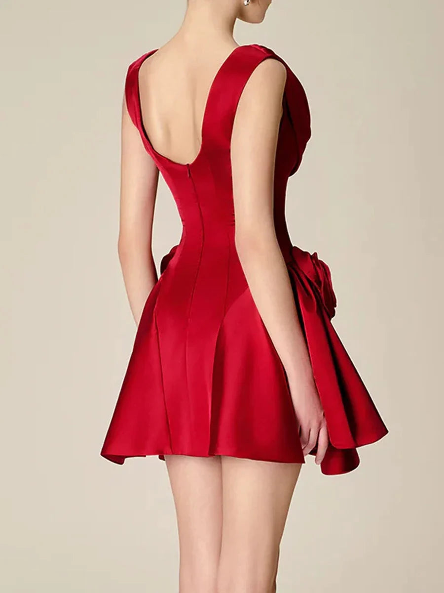 The Élodie Appliqué Mini Dress from the After Dark at Lavishly Me