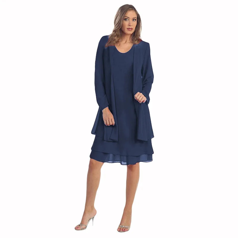 The Florence Chiffon Layered Dress Set from the Soft & Sophisticated at Lavishly Me