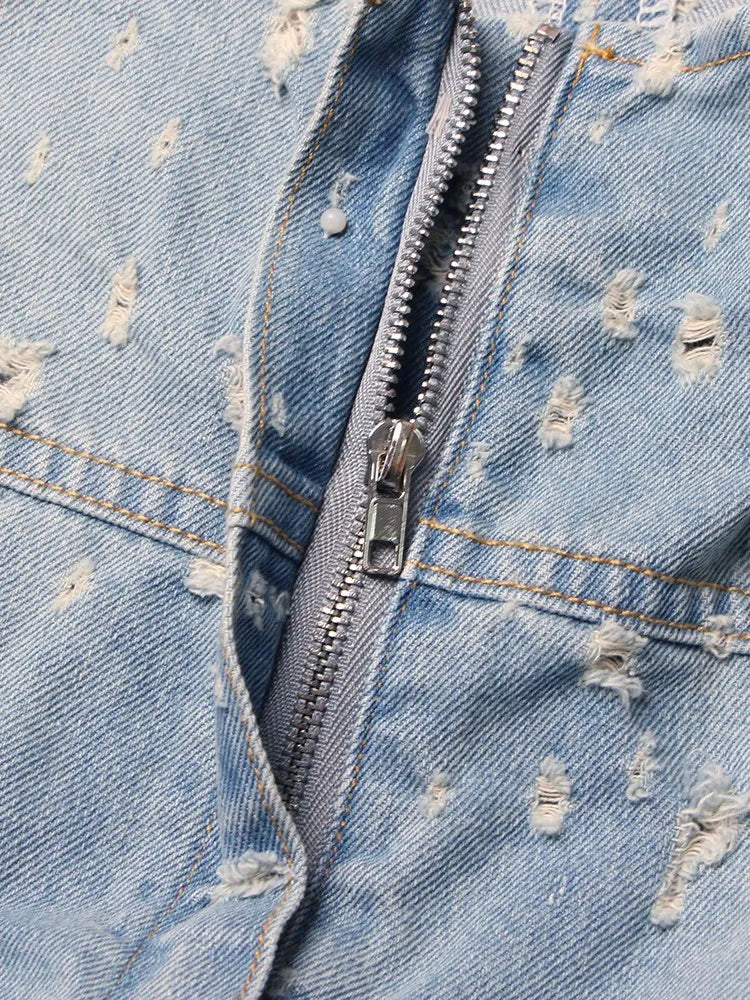 The Marlowe Cutout Denim Dress