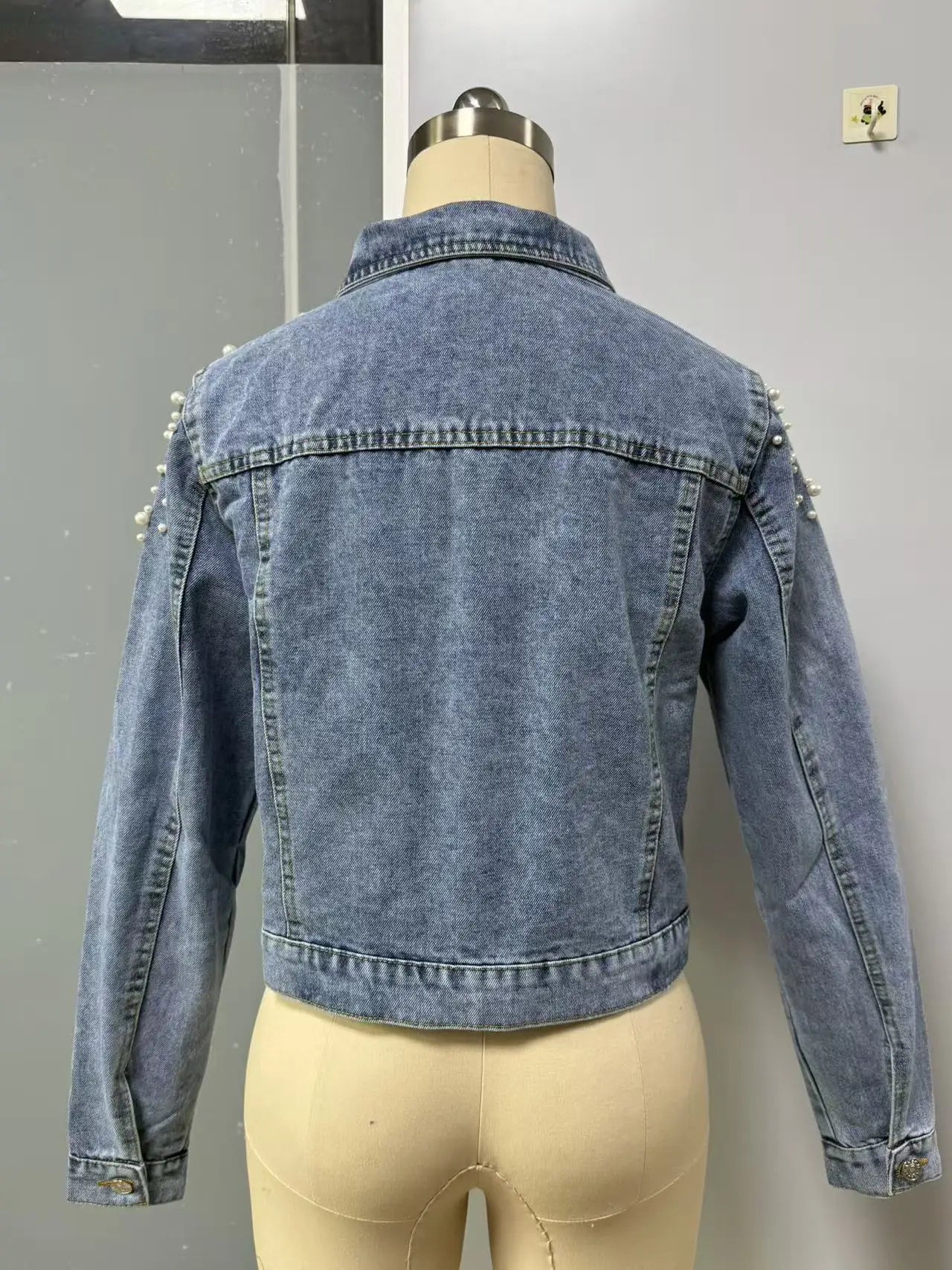 The Celeste Beaded Denim Jacket