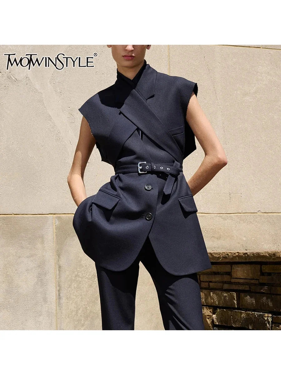 The Savoy Belted Longline Vest from the Lavishly Me Edit at Lavishly Me