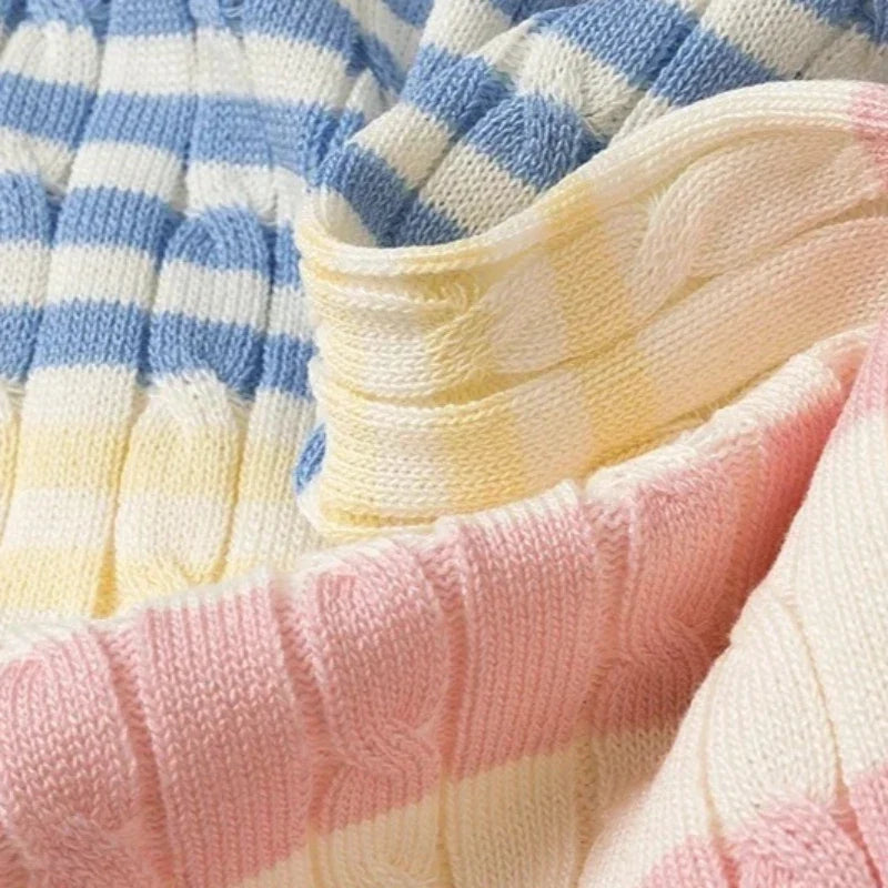 The Sorbet Stripe Knit Skirt Set from the Everyday Luxe at Lavishly Me