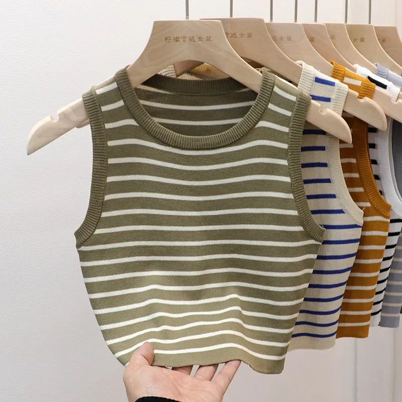 The Riviera Stripe Knit Tank from the Lavishly Me Edit at Lavishly Me