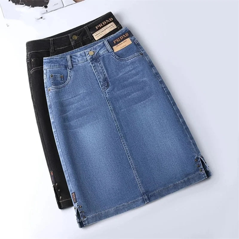 The Soho Split Denim Skirt from the Lavishly Me Edit at Lavishly Me