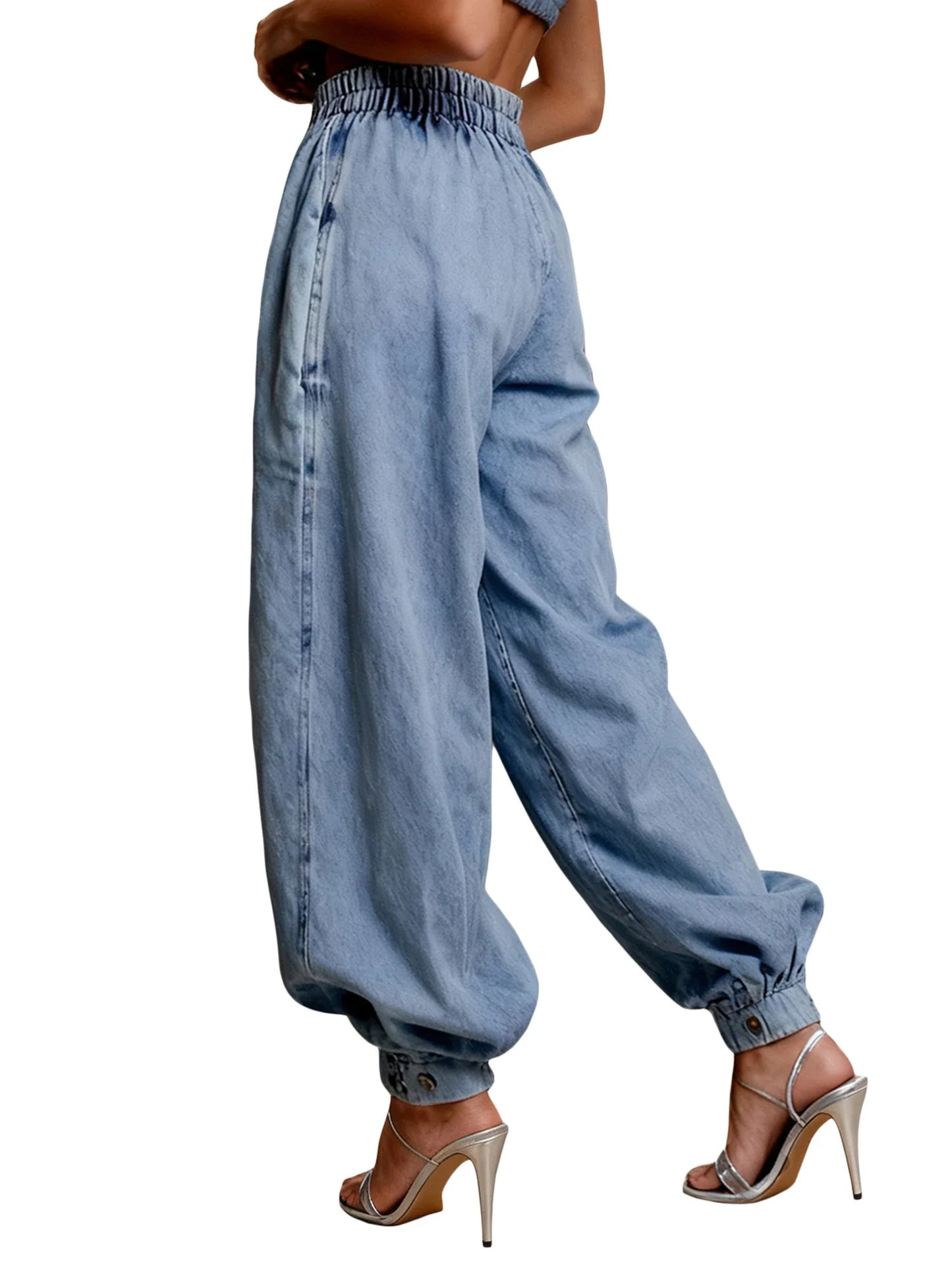 The Uptown Harem Denim Trousers