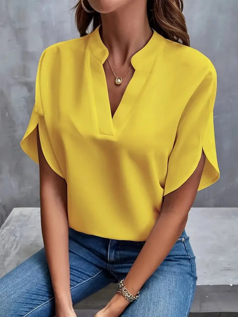 The Camille V-Neck Blouse from the Lavishly Me Edit at Lavishly Me