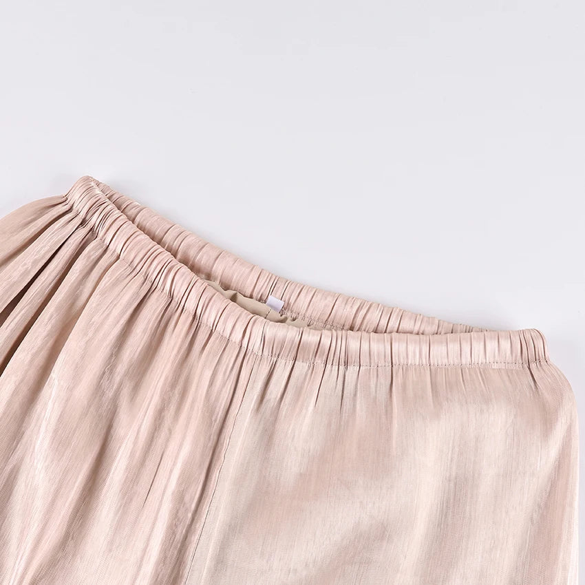 The Blush Pleated Balloon Trousers from the Boss Energy at Lavishly Me