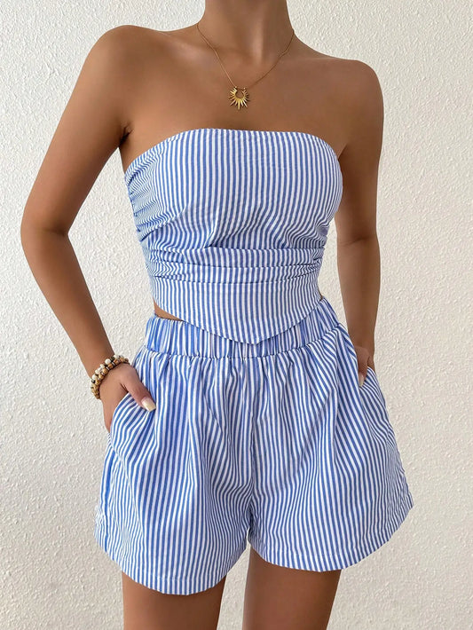 The Santorini Stripe Set from the Everyday Luxe at Lavishly Me