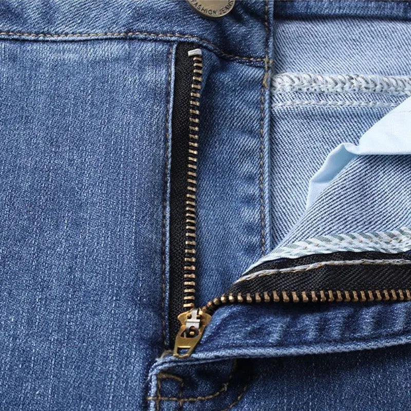 The Soho Split Denim Skirt