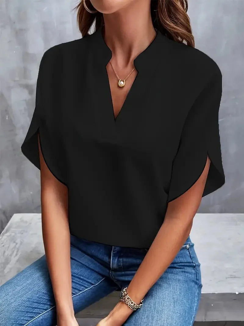 The Camille V-Neck Blouse from the Lavishly Me Edit at Lavishly Me