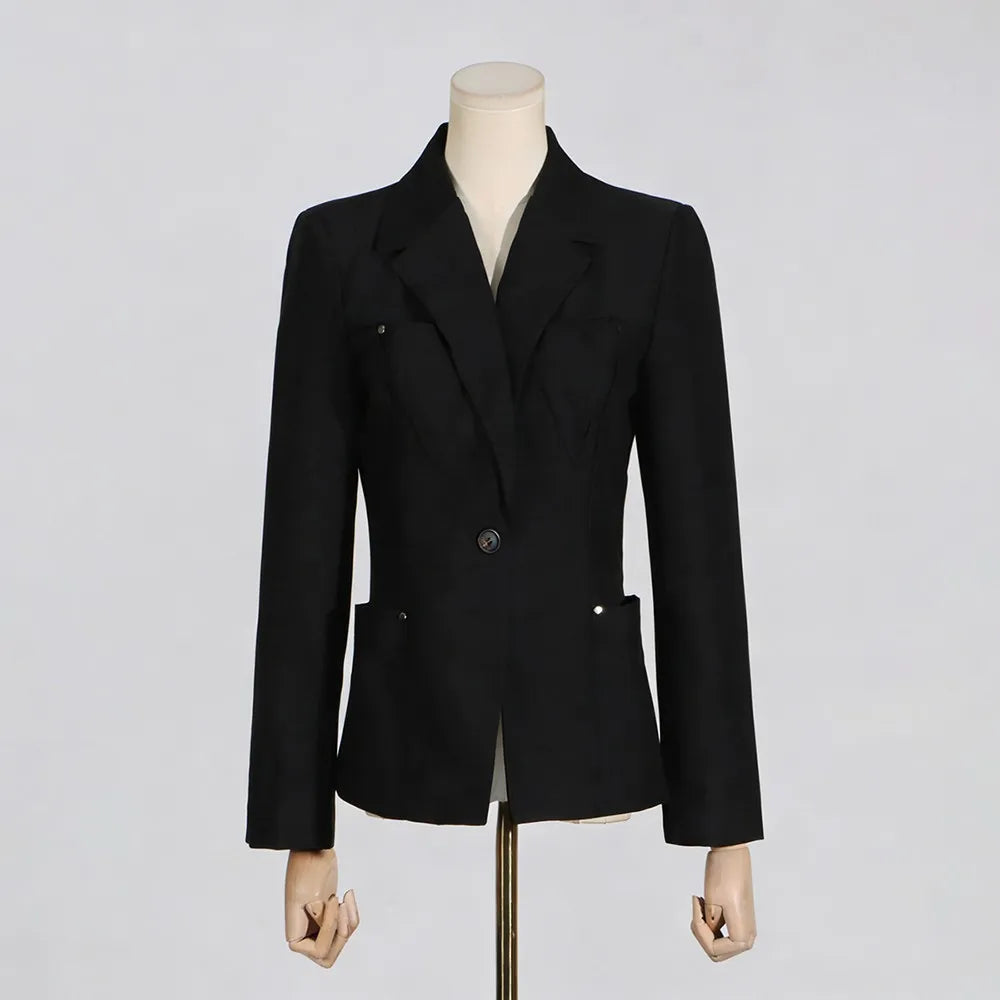 The Onyx Rivet Pocket Blazer from the Boss Energy at Lavishly Me
