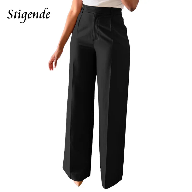 The Sterling Wide-Leg Dress Trousers from the Boss Energy at Lavishly Me