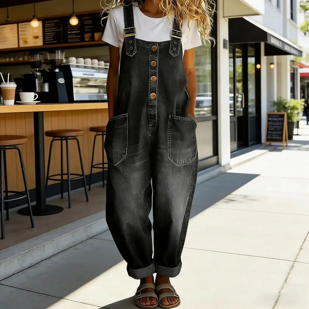 The Brooklyn Wide-Leg Denim Overalls from the Lavishly Me Edit at Lavishly Me