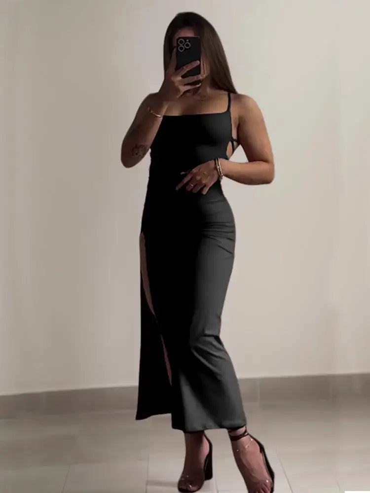 The Ibiza Halter Bodycon Mini Dress from the After Dark at Lavishly Me