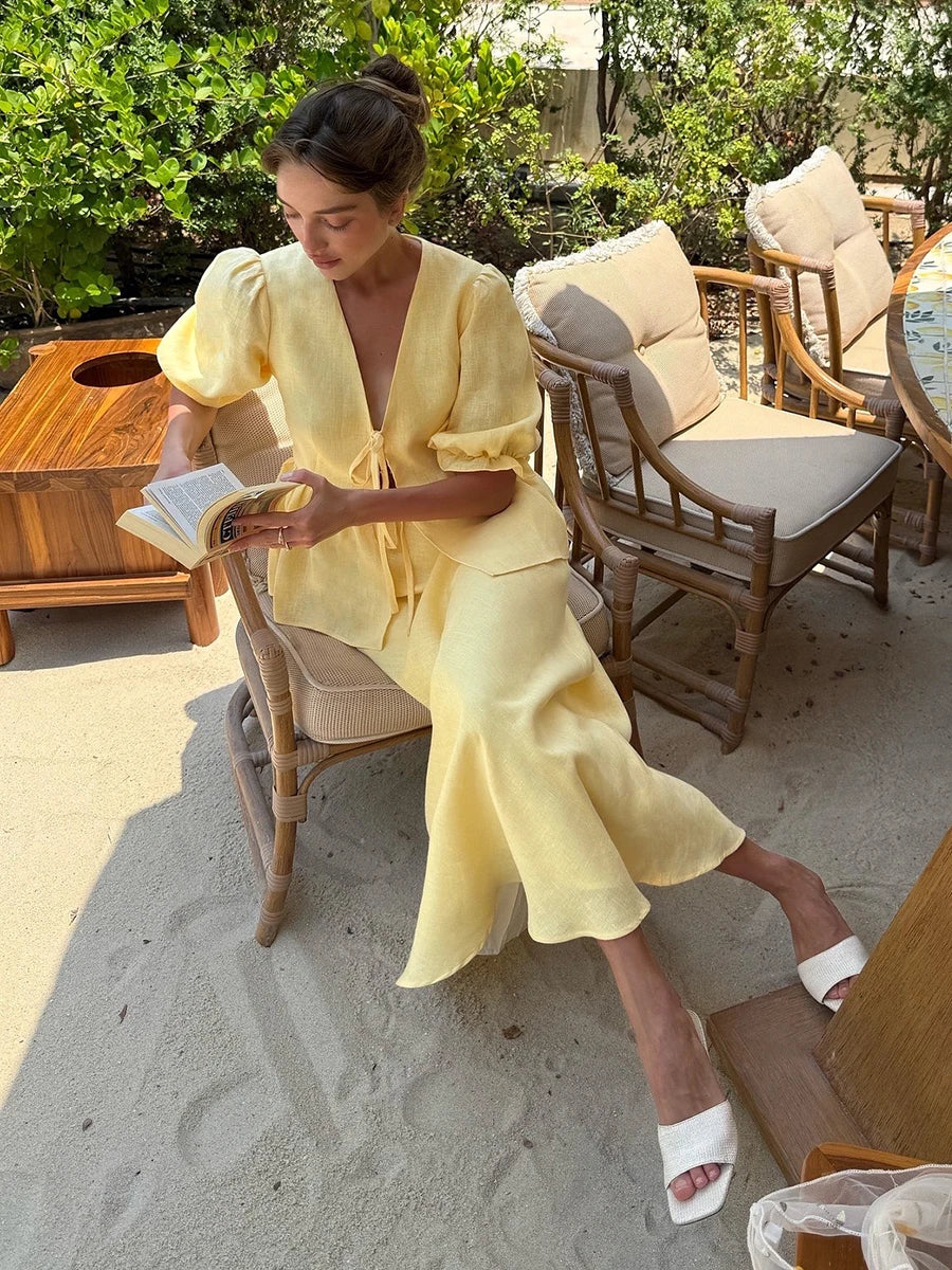 The Savannah Cotton Skirt Set from the Everyday Luxe at Lavishly Me