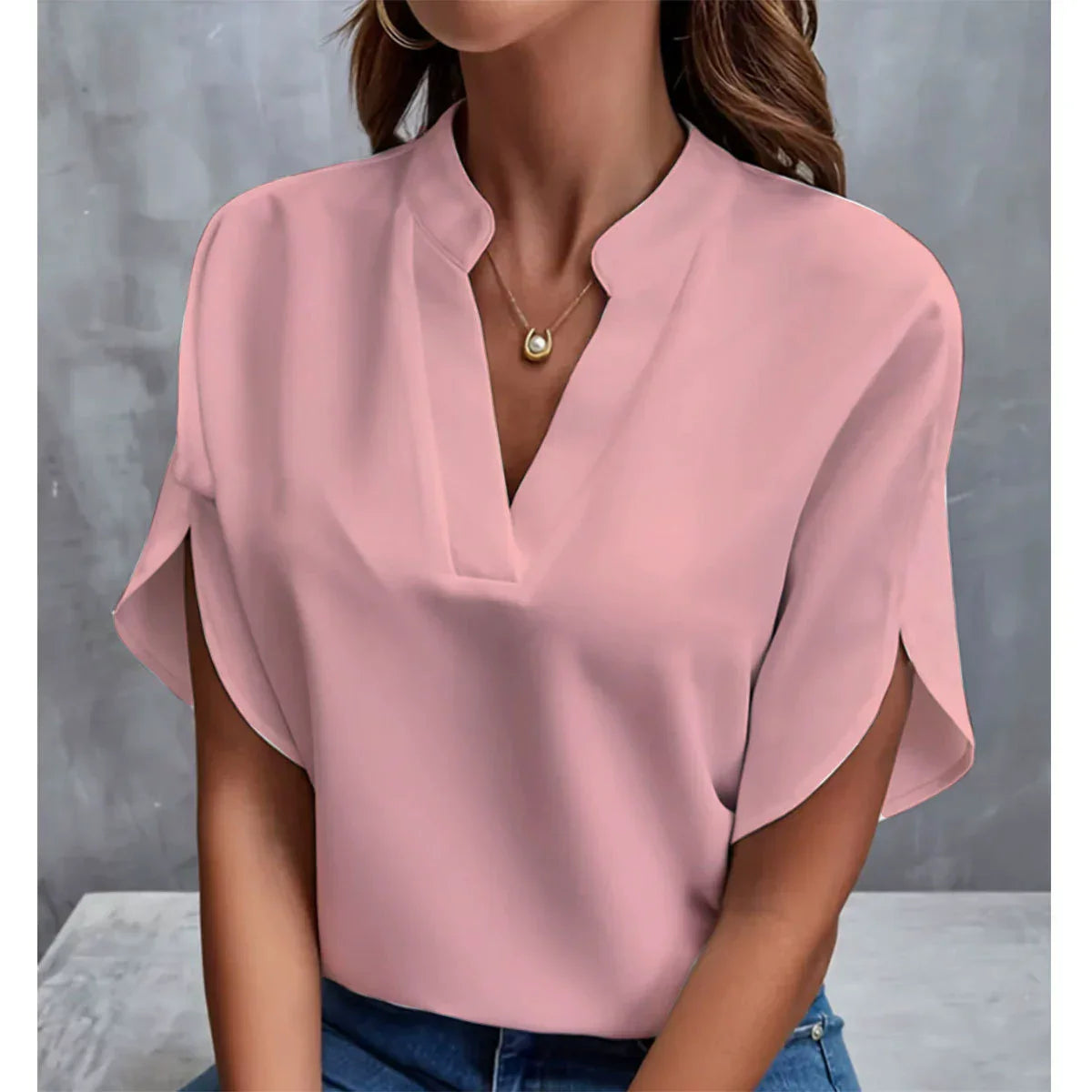 The Camille V-Neck Blouse