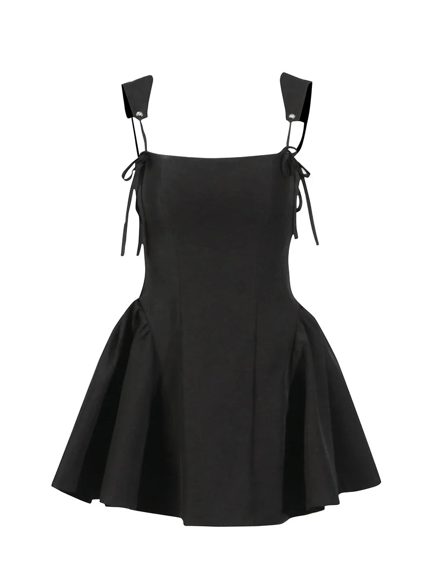 The Camille Lace-Up Mini Dress