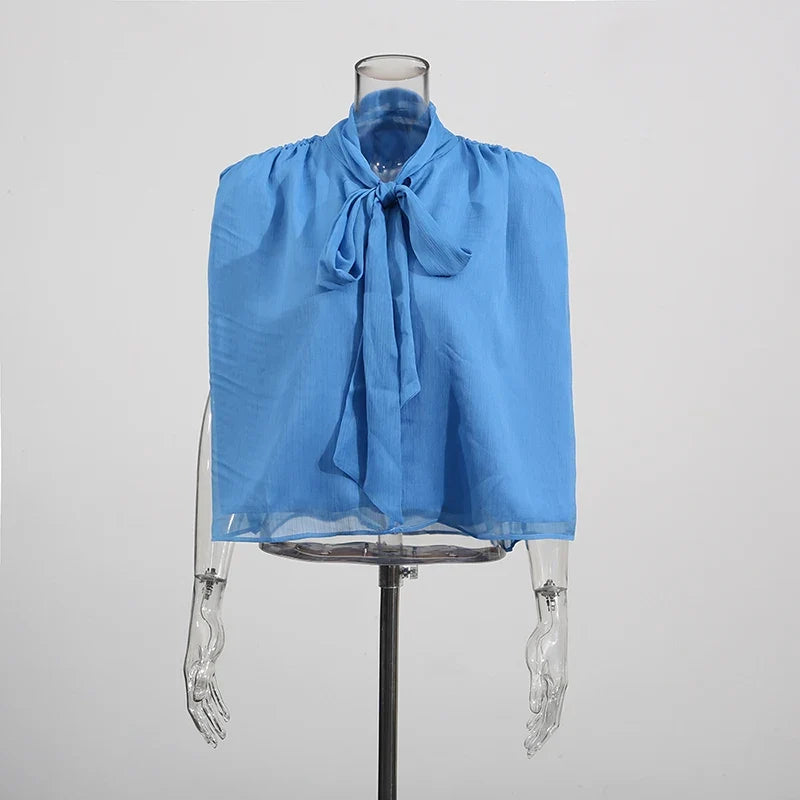 The Lucienne Lace-Up Blouse from the Soft & Sophisticated at Lavishly Me