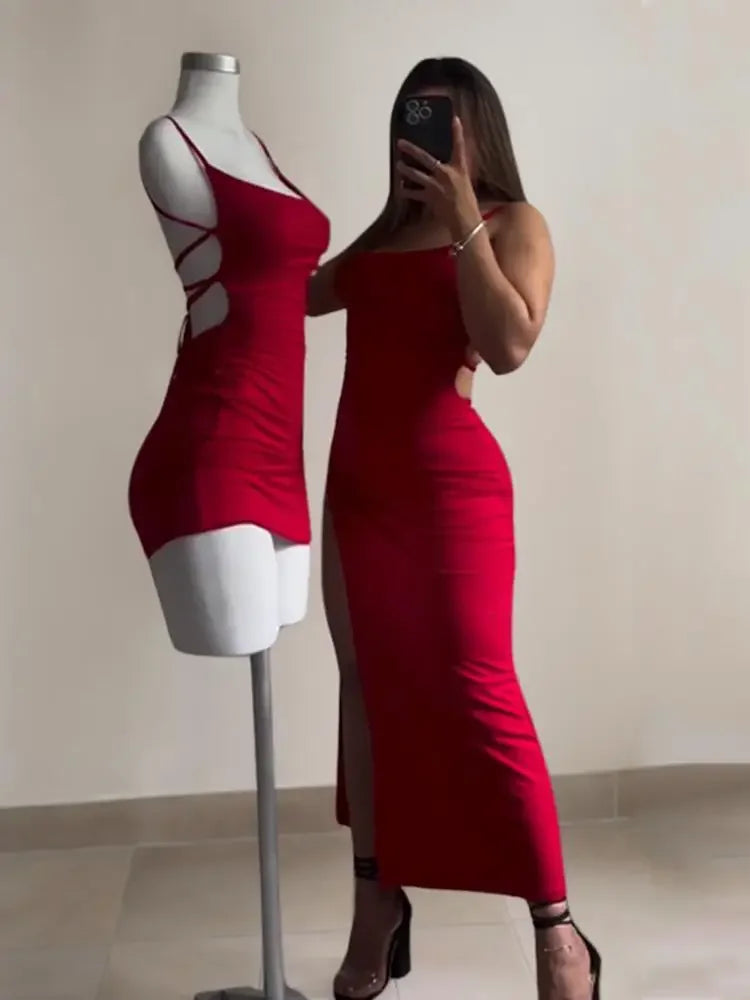 The Ibiza Halter Bodycon Mini Dress from the After Dark at Lavishly Me