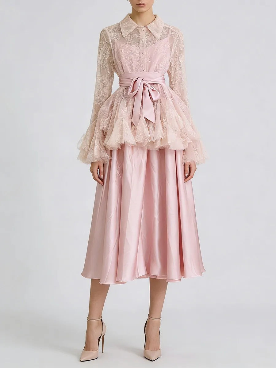 The Genevieve Lace Layered Dress Set from the Soft & Sophisticated at Lavishly Me