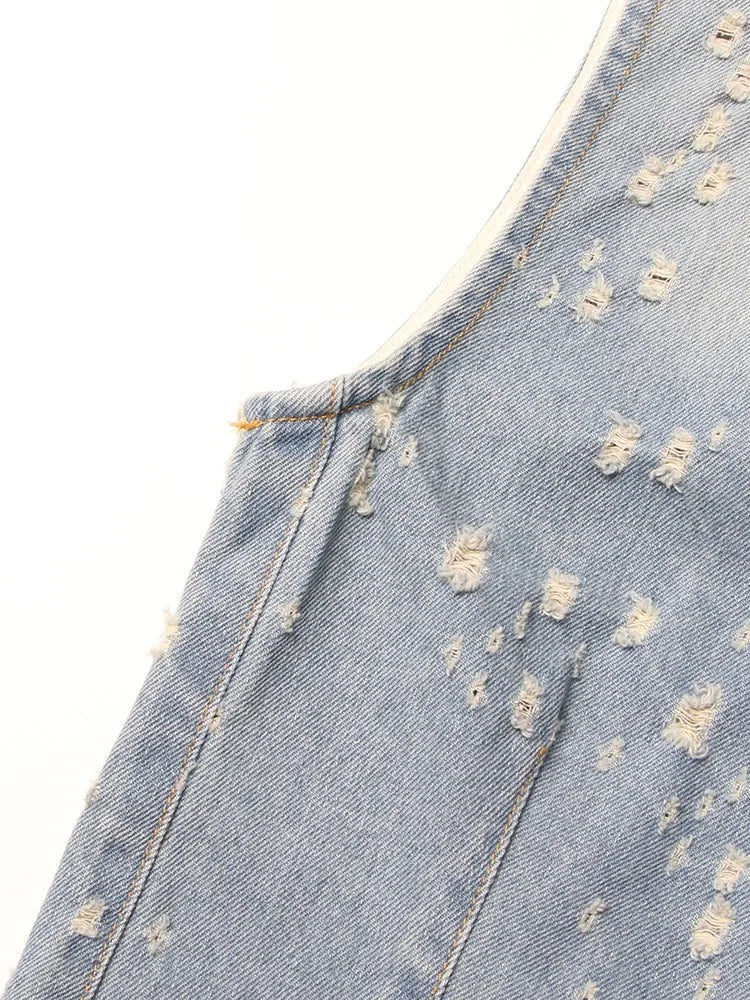 The Marlowe Cutout Denim Dress