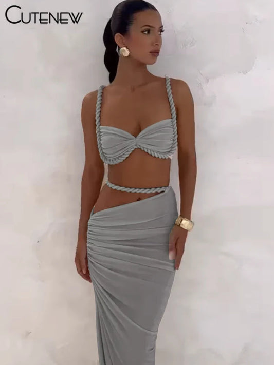 The Tulum Pleated Skirt Set from the Everyday Luxe at Lavishly Me