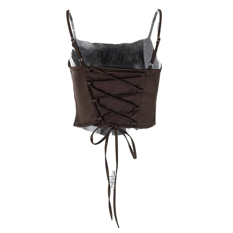 The Valencia Lace-Up Crop Top from the Soft & Sophisticated at Lavishly Me