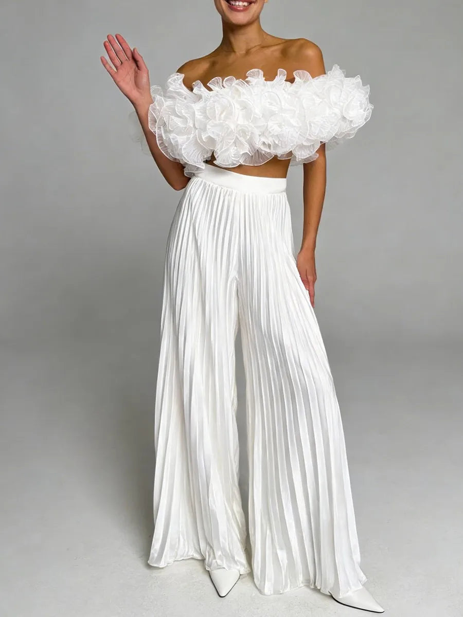 The Portofino Asymmetrical Pant Set from the Everyday Luxe at Lavishly Me