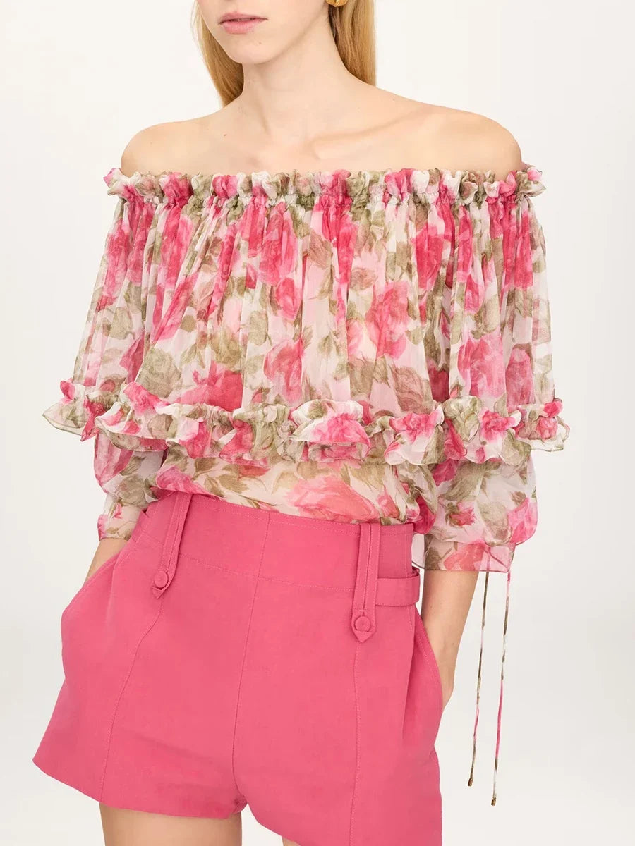 The Valencia Tiered Ruffle Blouse from the Soft & Sophisticated at Lavishly Me