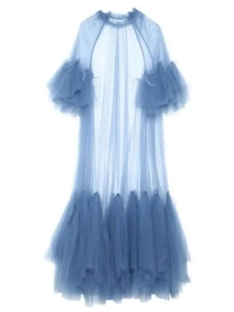 The Monaco Mesh Panel Maxi Dress from the After Dark at Lavishly Me