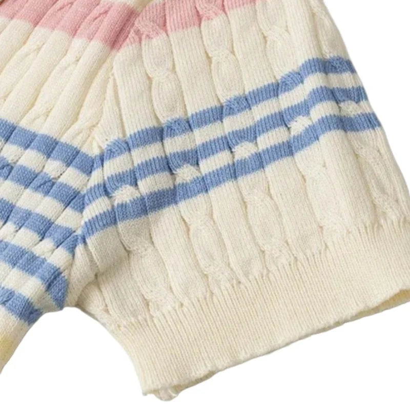 The Sorbet Stripe Knit Skirt Set from the Everyday Luxe at Lavishly Me