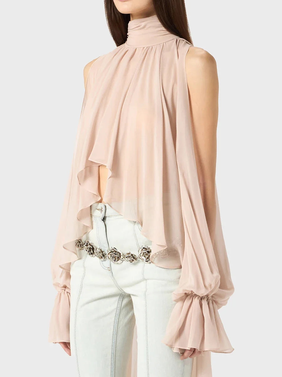 The Sable Minimalist Off-Shoulder Blouse from the After Dark at Lavishly Me