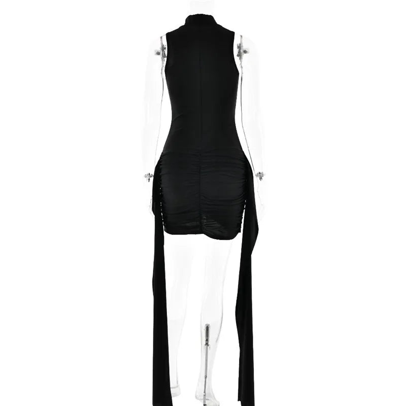 The Sloane Ruched Turtleneck Mini from the After Dark at Lavishly Me
