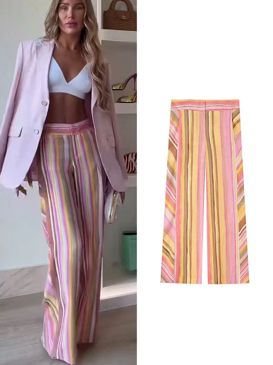 The Prism Stripe Wide-Leg Pants from the Lavishly Me Edit at Lavishly Me