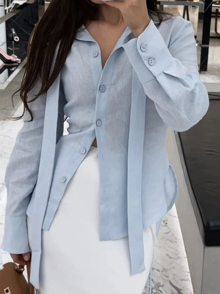 The Valencia Tie-Waist Blouse