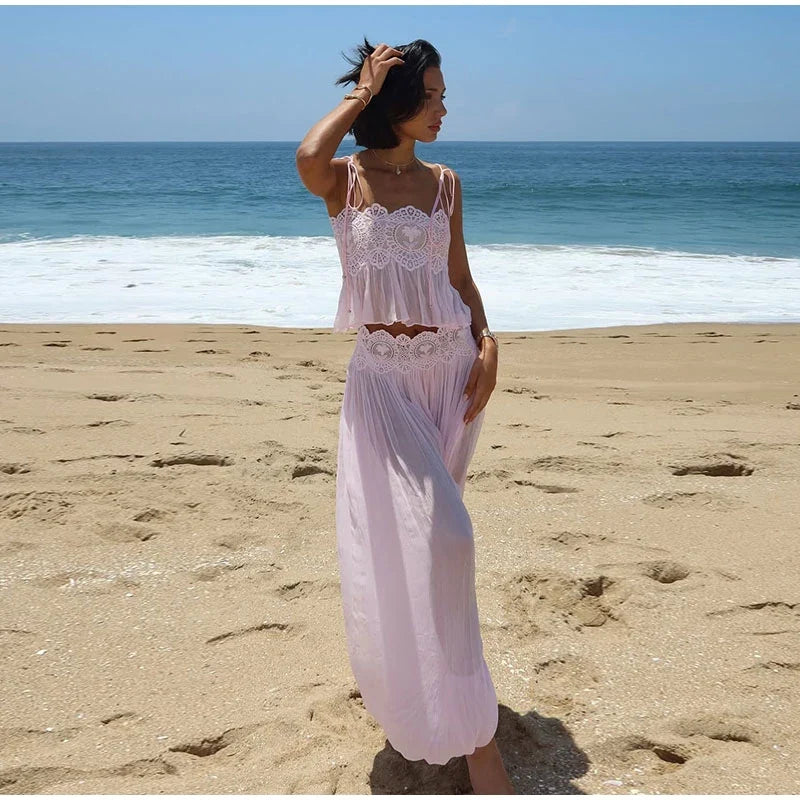 The Amalfi Lace Pant Set from the Soft & Sophisticated at Lavishly Me