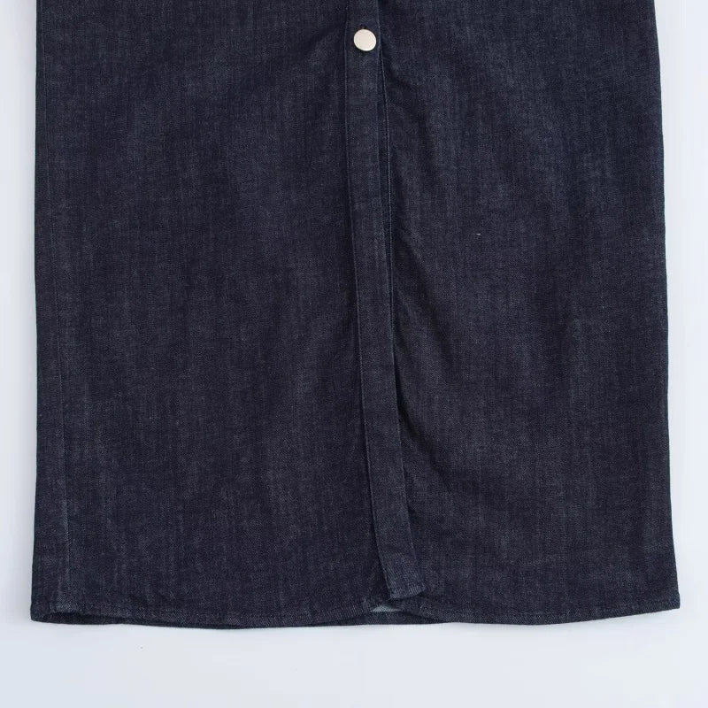 The Studio 1975 Denim Midi Dress from the Lavishly Me Edit at Lavishly Me