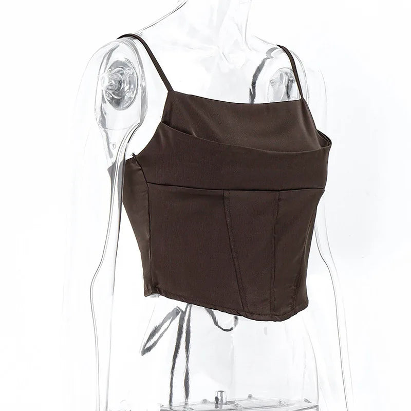 The Valencia Lace-Up Crop Top from the Soft & Sophisticated at Lavishly Me