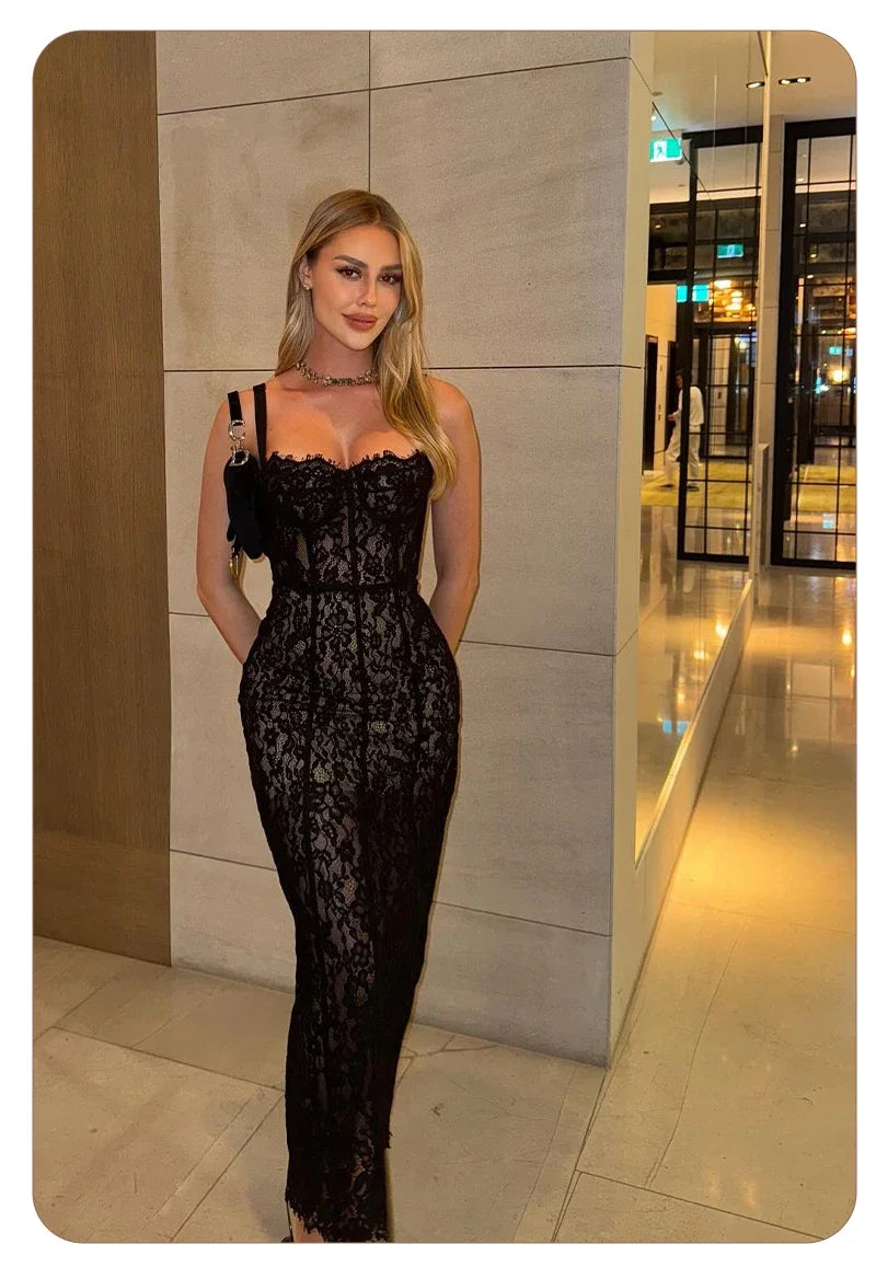 The Midnight Lace Gown from the Celebration Edit at Lavishly Me