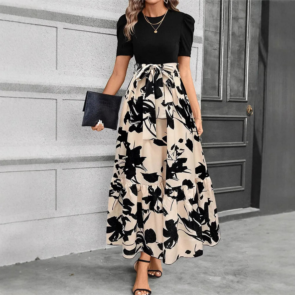 The Provence Floral Lace-Up Maxi Dress from the Soft & Sophisticated at Lavishly Me