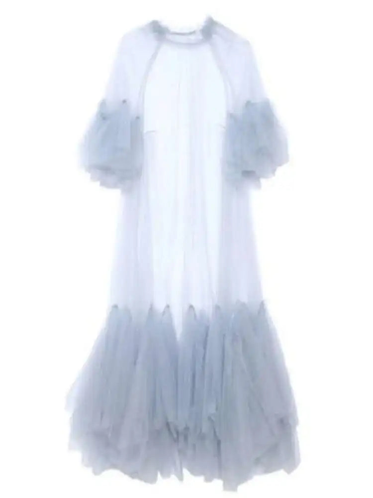 The Monaco Mesh Panel Maxi Dress from the After Dark at Lavishly Me