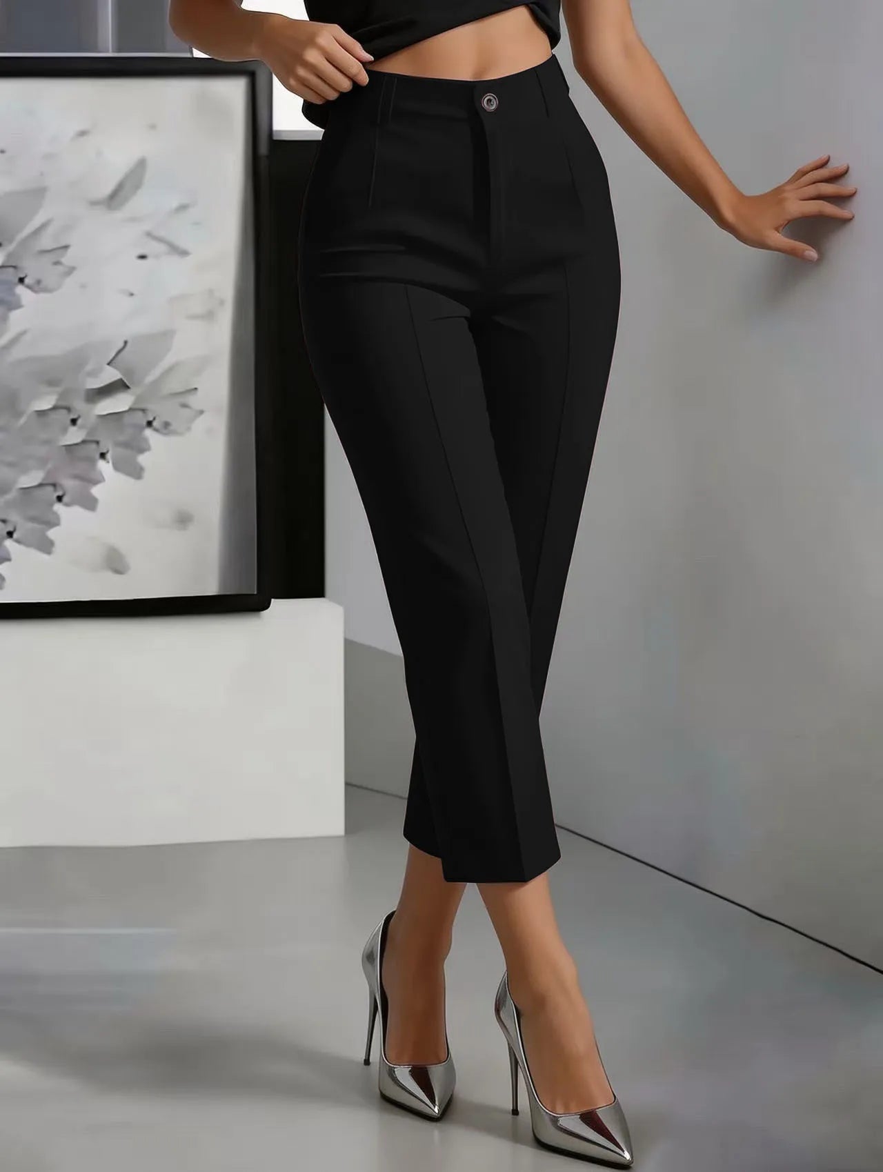 The Mercer High-Waist Straight-Leg Pants from the Lavishly Me Edit at Lavishly Me