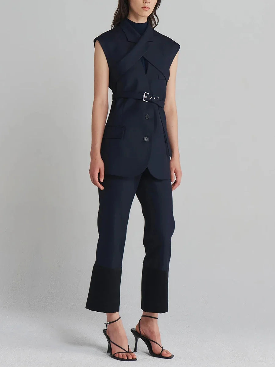 The Savoy Belted Longline Vest from the Lavishly Me Edit at Lavishly Me