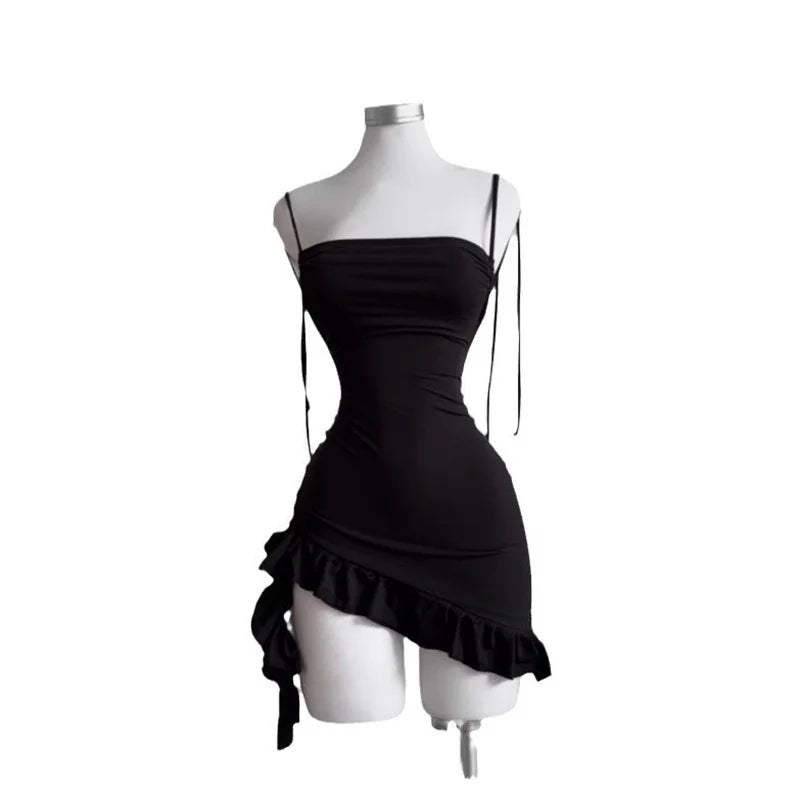 The Midnight Ruffle Mini Dress from the After Dark at Lavishly Me