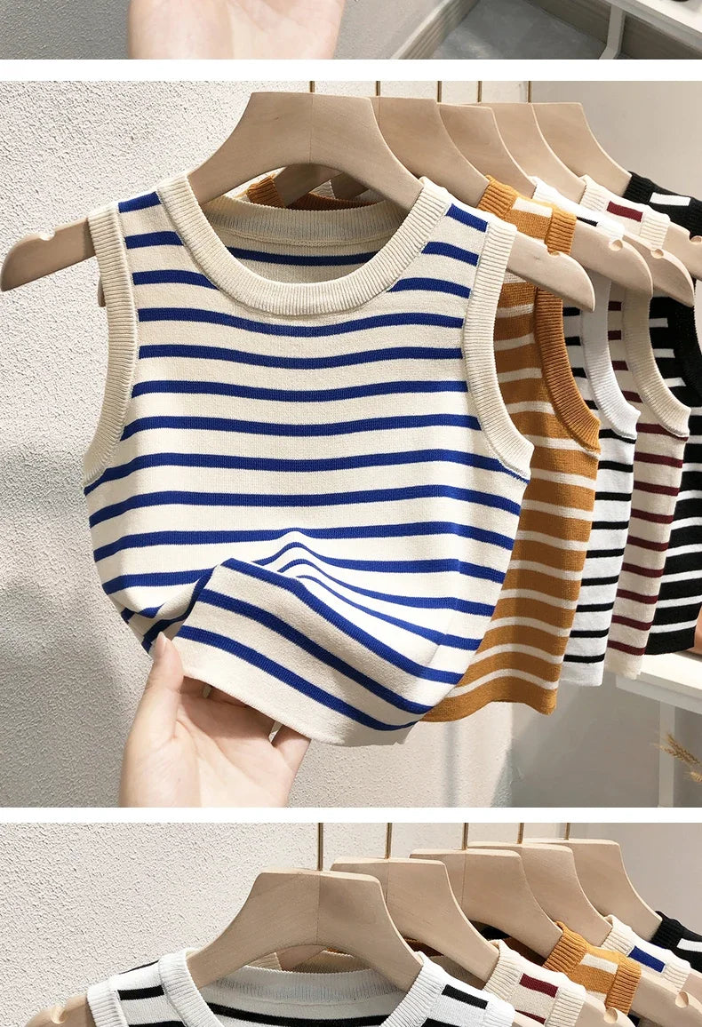 The Riviera Stripe Knit Tank from the Lavishly Me Edit at Lavishly Me