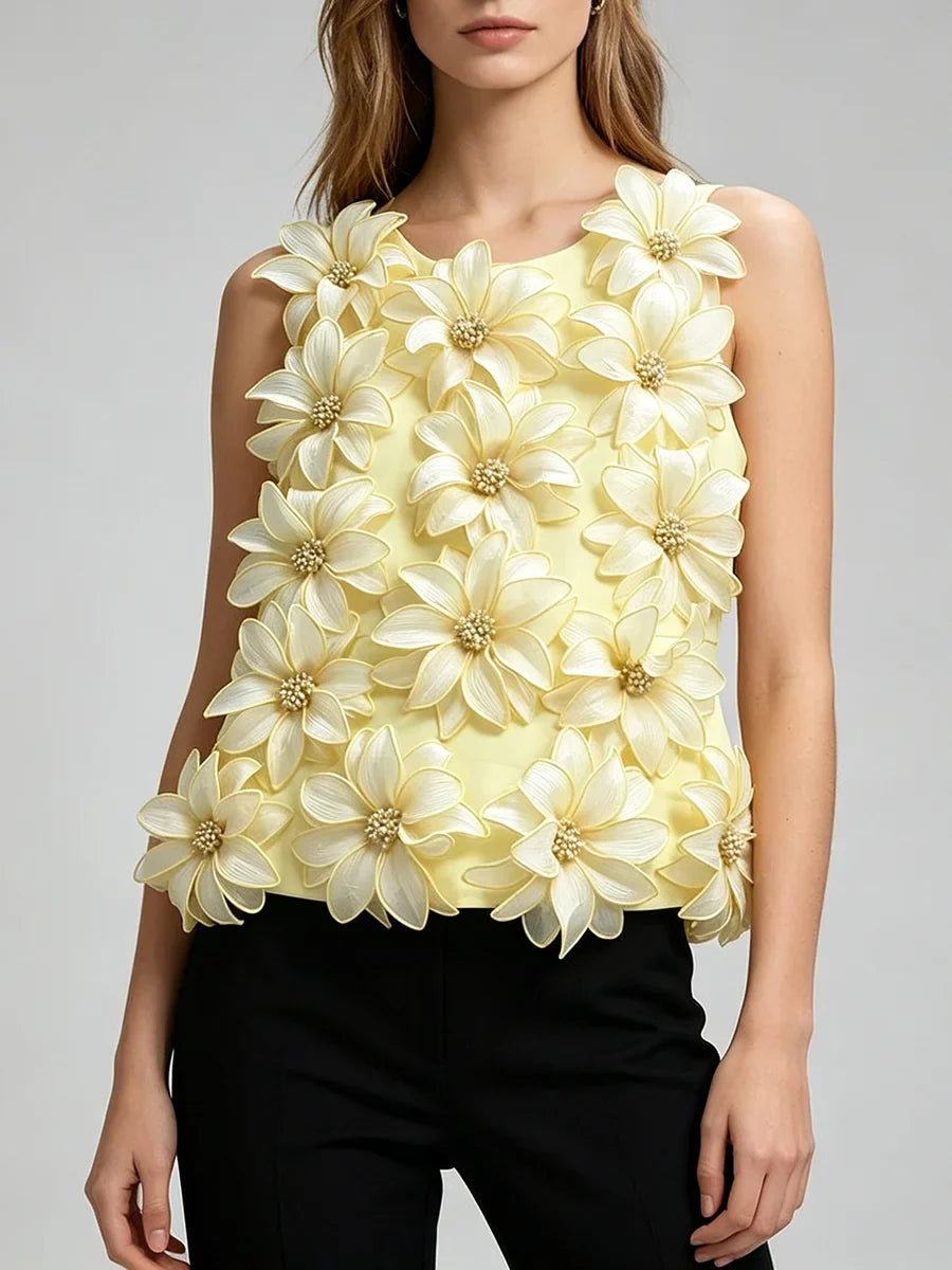 The Rosette Appliqué Zip Top from the Everyday Luxe at Lavishly Me